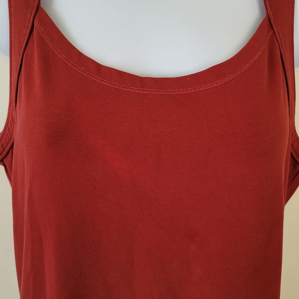 Patagonia burnt red jersey athletic tank dress size M - Picture 2 of 3
